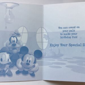 mickey mouse your birthday is here! happy birthday card