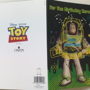 Disney toy story buzz lightyear for the birthday hero! birthday card