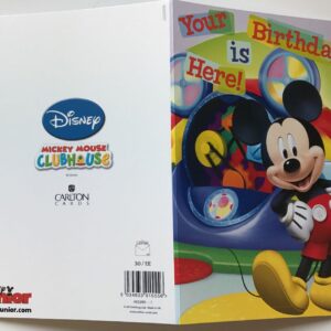 mickey mouse your birthday is here! happy birthday card