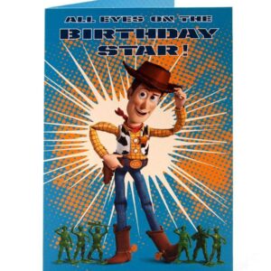 Disney toy story woody birthday star ! birthday card