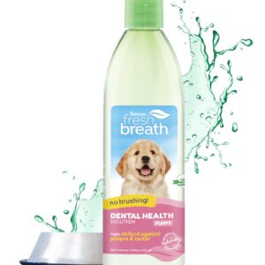 TropiClean Fresh Breath for Puppy Breath | Breath Freshener | Puppy Dental Care Made Easy | Puppy Mouthwash | Made in the USA | 16 oz.