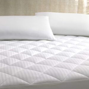 W Hotels Mattress Pad - Diamond Quilted Mattress Topper - Fits Mattresses Up to 18" - King (78" x 80" x 18")