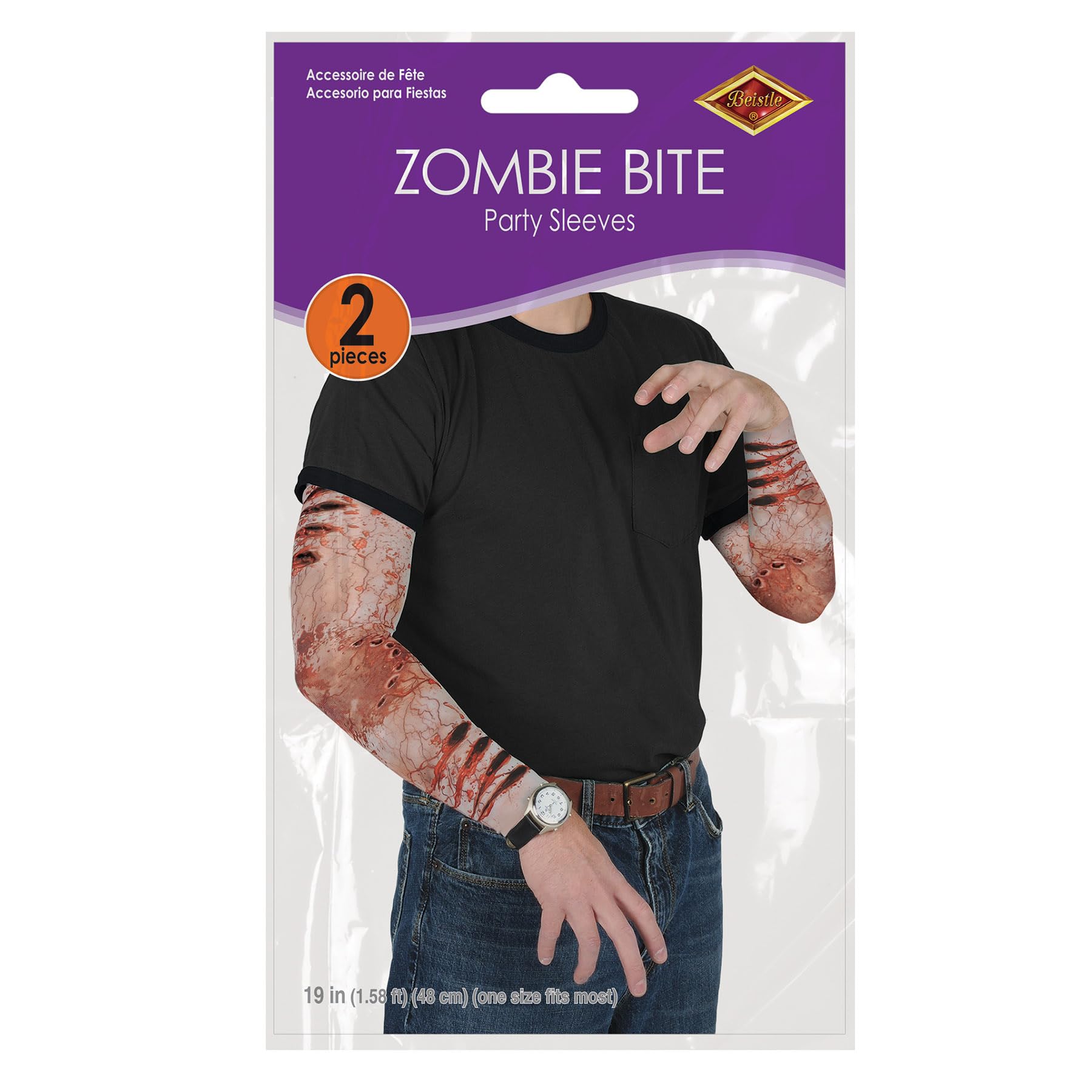 Beistle Zombie Bite Party Sleeves