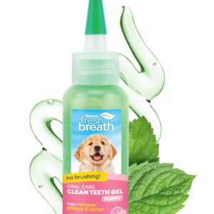 TropiClean Clean Teeth Gel for Puppies | No Brush Puppy Dental Gel | Puppy Toothpaste | Puppy Tooth Gel for Small Dogs | Made in the USA | 2.2 oz.