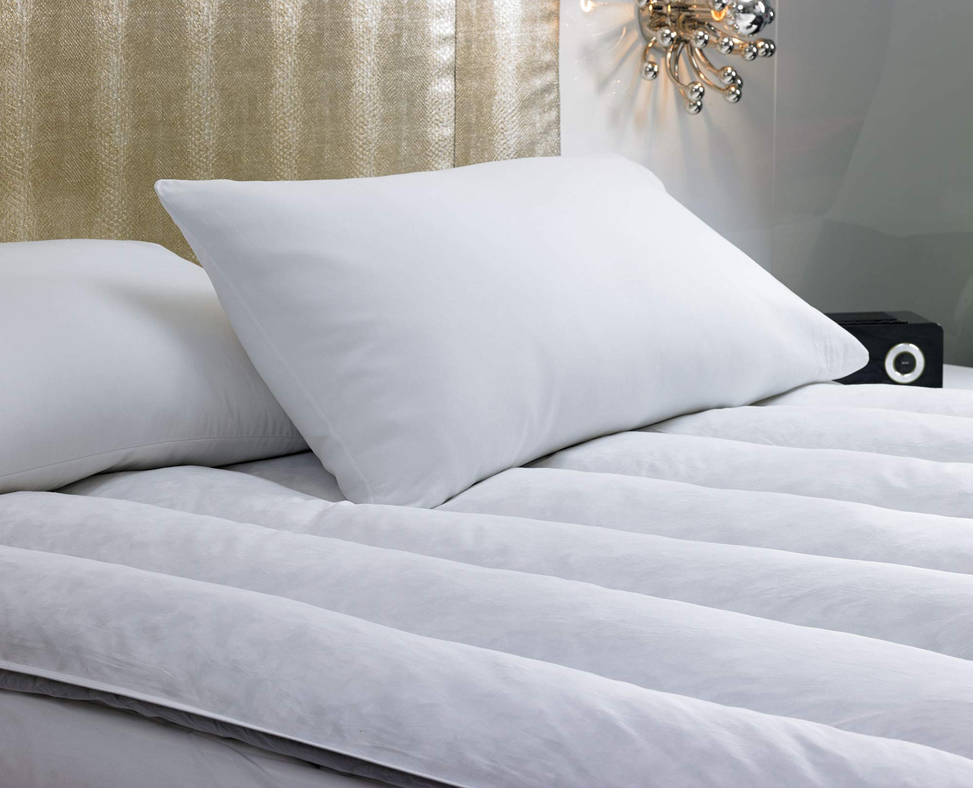 W Hotels Featherbed - Mattress Cover - Hotel Luxurious, Soft Duck Featherbed - King (76" x 80")