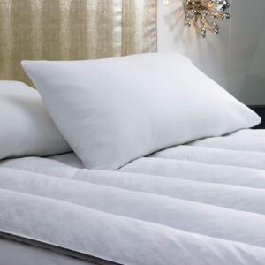 W Hotels Featherbed - Mattress Cover - Hotel Luxurious, Soft Duck Featherbed - Queen (60" x 80")