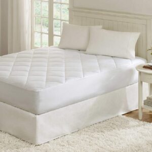 Quilted Mattress Pad and Topper-Hypoallergenic Waterproof Protector (Queen Size)