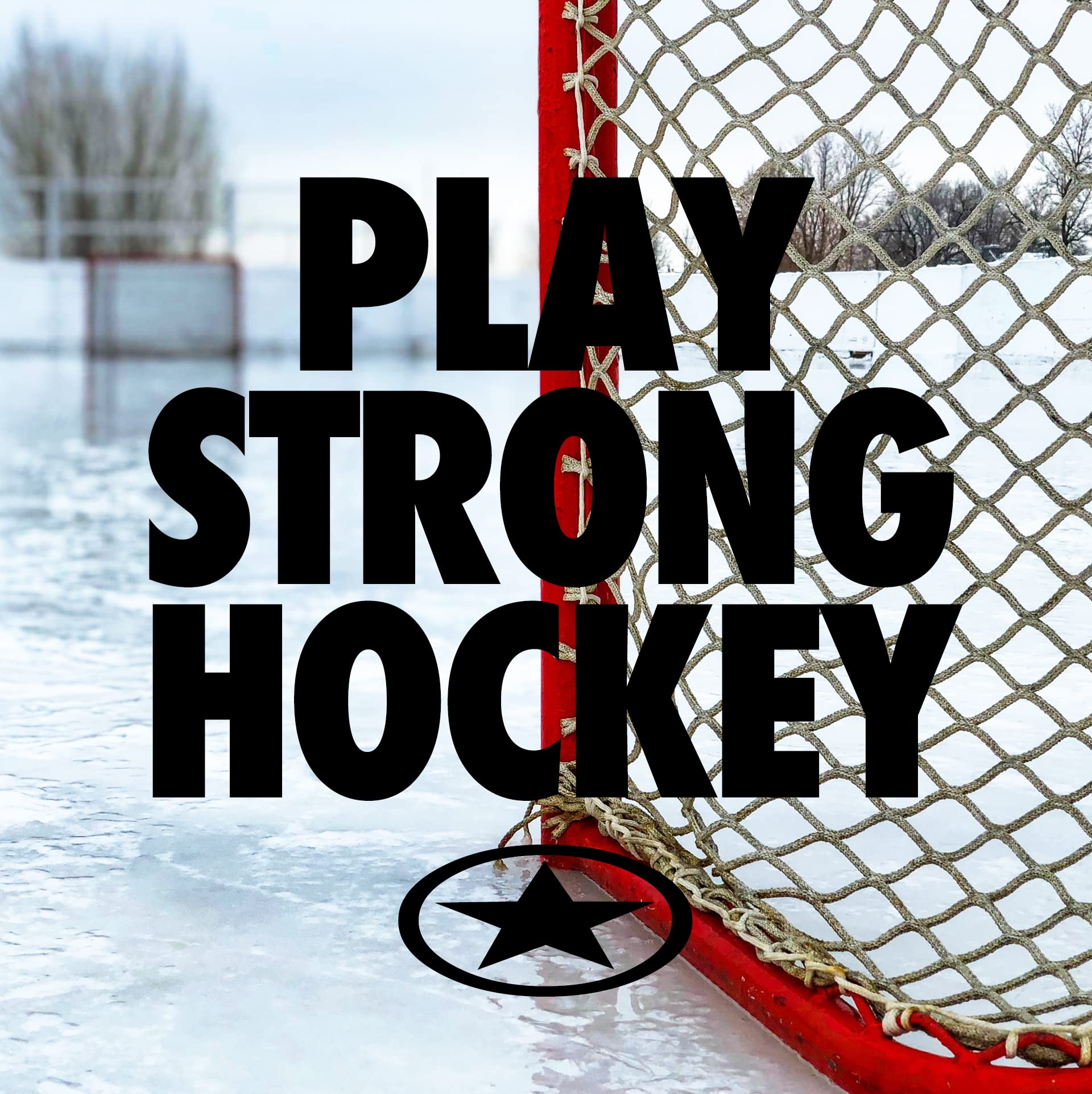 Play Strong Hockey Birthday Card 1-Pack (5x7) Power Player Illustrated Sports Birthday Cards Greeting Cards- Awesome for Hockey Players, Coaches and Fans Birthdays, Gifts and Parties!