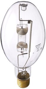 sylvania syl64036 m400/u/ed37 clear metal halide lamp, ed37 mogul screw (e39), 400 w, 4000k, 1 count (pack of 1)