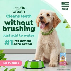 TropiClean Fresh Breath for Puppy Breath | Breath Freshener | Puppy Dental Care Made Easy | Puppy Mouthwash | Made in the USA | 16 oz.