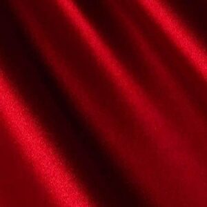 red satin fabric 60" inch wide – 10 yards by roll (fb)