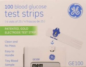 ga/bionime ge100 diabetic test strips, 100 count