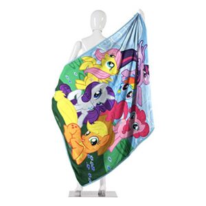 Hasbro's My Little Pony "Join The Herd" Micro Raschel Throw Blanket, 46" x 60", Multi Color