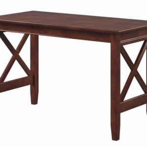 Multi-Purpose Desk, Writing Desk, Craft Table, Work Table, Computer Desk, Solid Wood, Brown