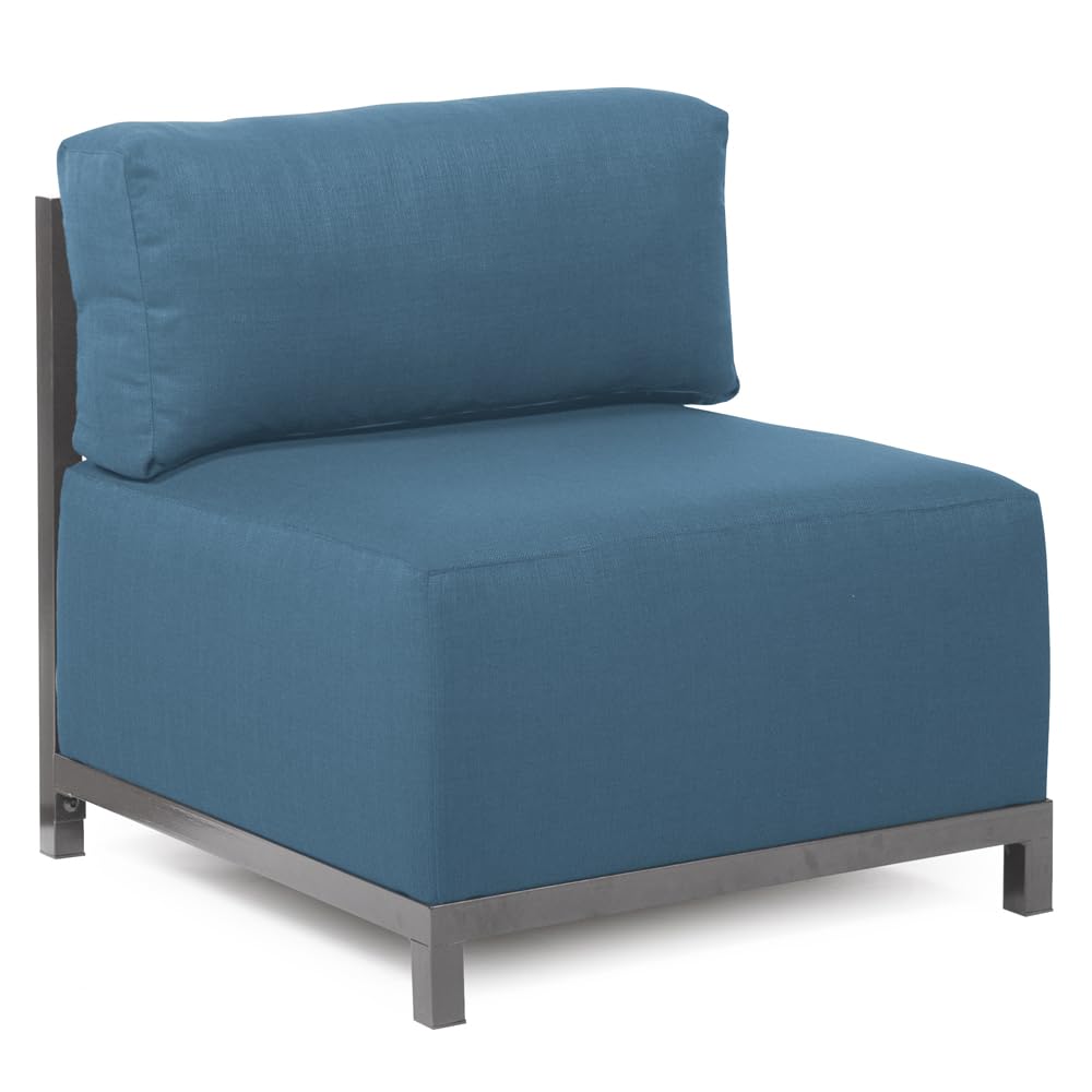 Howard Elliott Axis Chair With Cover, Titanium Frame, Seascape Turquoise