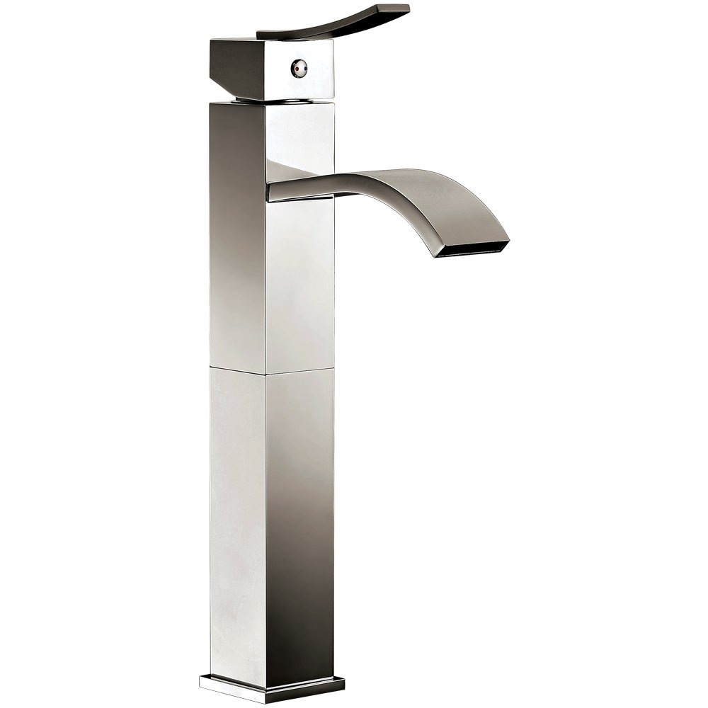 Dawn AB78 1158BN Single-Lever Square Tall Lavatory Faucet, Brushed Nickel