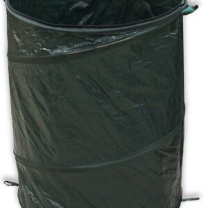 ADROIT 33 Gallon Pop-up Trash Bin with Zippered Cover | 22" x 25" (55.9 cm x 63.5 cm) | Durable & Foldable | Ideal for Recycling & Yard Cleanup