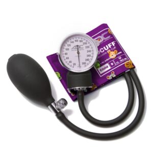 adc prosphyg 760 pocket aneroid sphygmomanometer with adcuff nylon blood pressure cuff, child, animals print