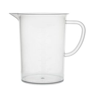 EISCO Plastic Pitcher, 500mL - Molded Graduations - Chemical Resistant & Autoclavable Polypropylene - Measuring Jug