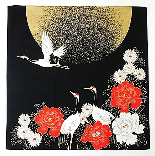 Furoshiki- Japanese Traditional Wrapping (Moon and Crane)