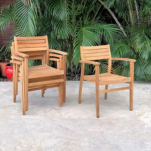 Amazonia Fairview 9 Piece Teak Double Extendable Oval Dining Set