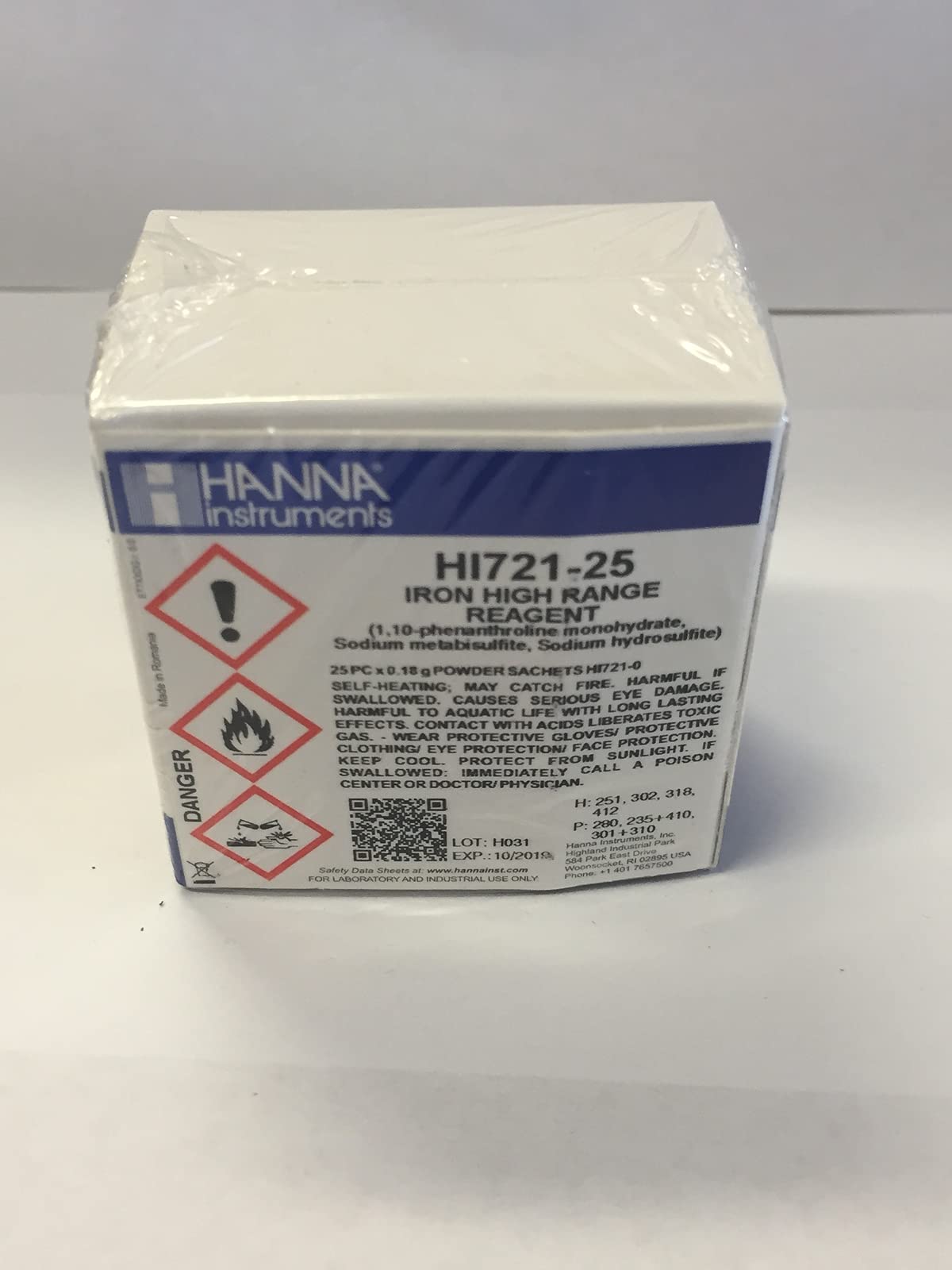 HI721-25 - Iron reagents (25) by Hanna Instruments