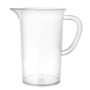 EISCO Plastic Pitcher, 1000mL (1L) - Molded Graduations - Chemical Resistant & Autoclavable Polypropylene - Measuring Jug