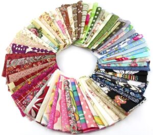 50pcs 1010cm fabric patchwork craft material batiks mixed squares bundle