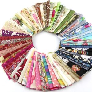 50pcs 1010cm Fabric Patchwork Craft Material Batiks Mixed Squares Bundle