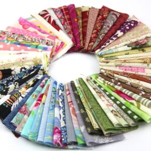 50pcs 1010cm Fabric Patchwork Craft Material Batiks Mixed Squares Bundle