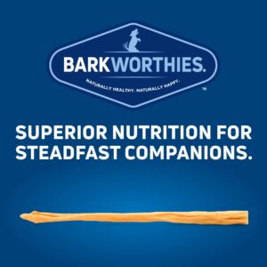 Barkworthies All-Natural Dog Treats - Flavor-Rich Cow Tail Chews (6 oz.) - High in Protein & Low in Fat