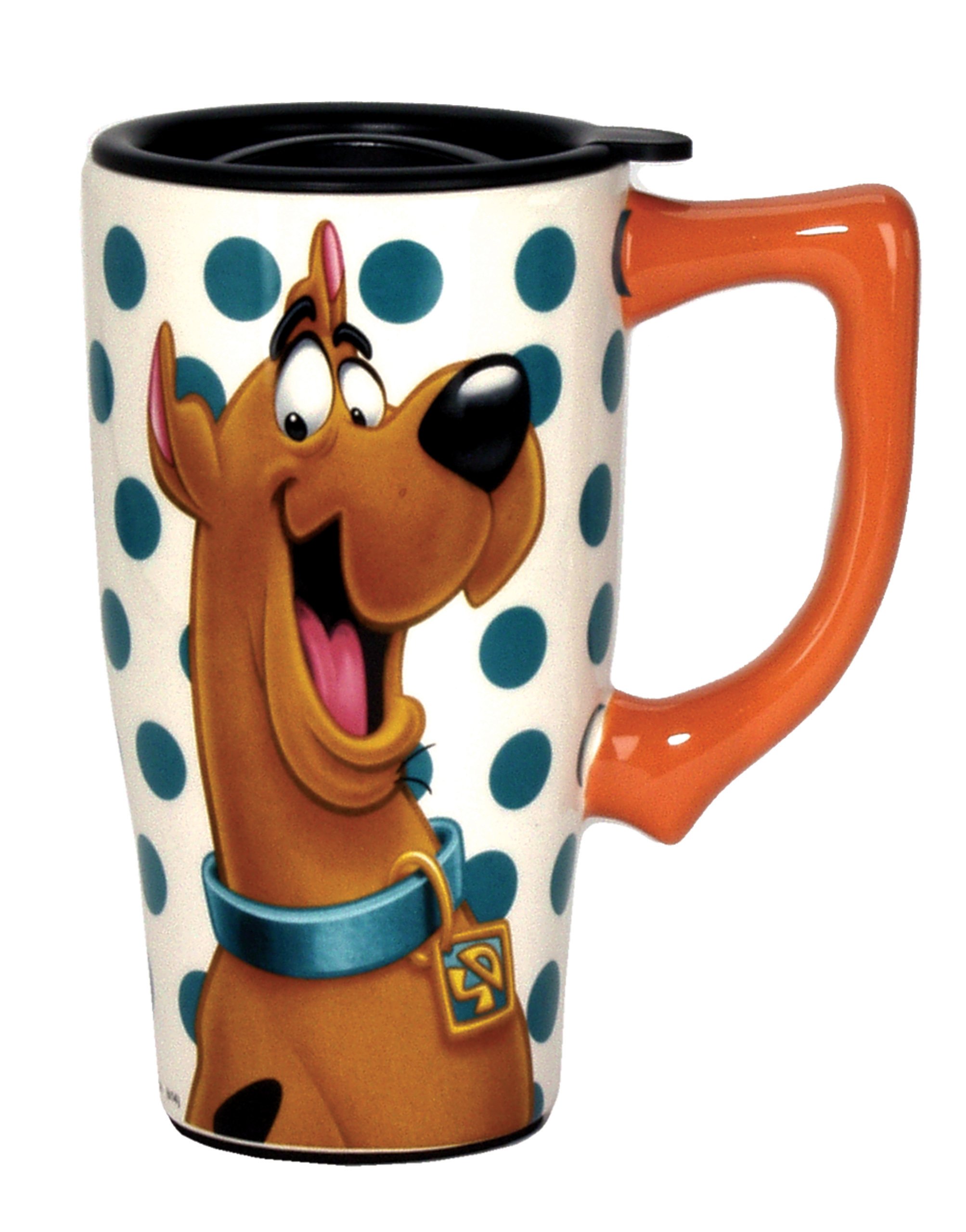 Spoontiques - Ceramic Travel Mugs - Scooby Doo Cup - Hot or Cold Beverages - Gift for Coffee Lovers, 18 oz