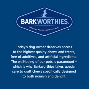 Barkworthies All-Natural Dog Treats - Flavor-Rich Cow Tail Chews (6 oz.) - High in Protein & Low in Fat