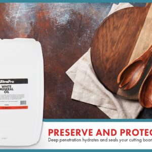 UltraPro Food Grade Mineral Oil for Lubricating and Protecting Cutting Board, Butcher Block, Stainless Steel, Knife, Tool, Machine and Equipment (5 Gal.)