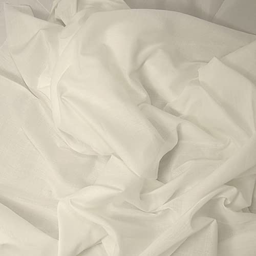 Organic Cotton Voile Fabric - Natural - 5 Yards