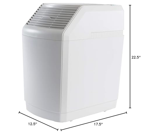 AIRCARE Space Saver Large Evaporative Whole House Commercial 6 Gallon Humidifier for Large Rooms 2,700 sq ft. With Digital Controls, Auto Humidistat and Automatic Shut Off