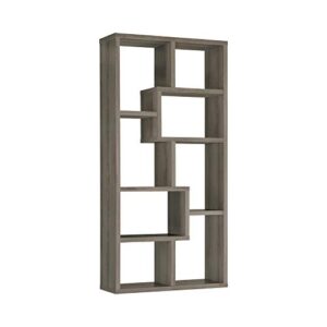 Coaster FINE Furniture Multiple Cubed Rectangular Bookcase Weathered Grey