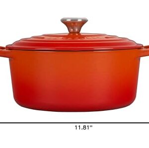 Le Creuset Enameled Cast Iron Signature Round Dutch Oven, 3.5 qt. , Flame