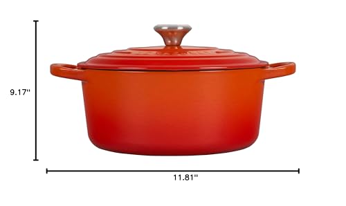 Le Creuset Enameled Cast Iron Signature Round Dutch Oven, 3.5 qt. , Flame