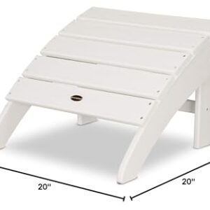 POLYWOOD® Palm Coast Ottoman, White