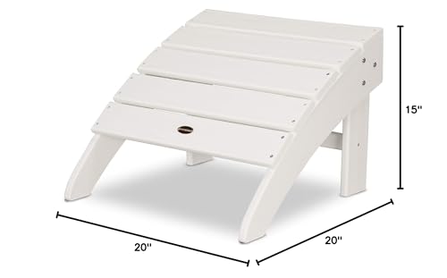 POLYWOOD® Palm Coast Ottoman, White