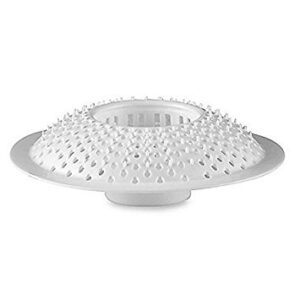 evriholder hair stopper bath strainer, white