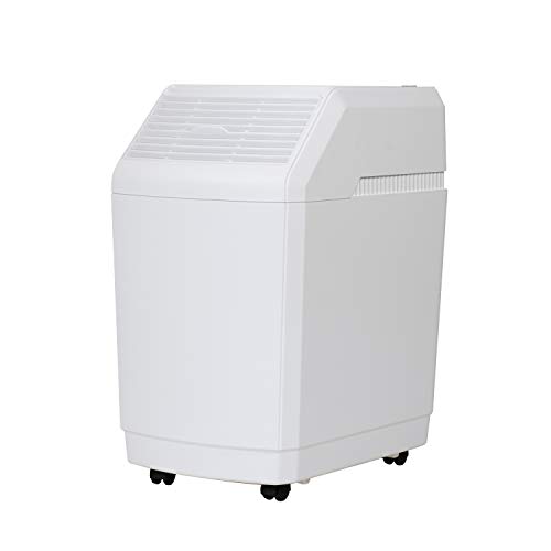 AIRCARE Space Saver Large Evaporative Whole House Commercial 6 Gallon Humidifier for Large Rooms 2,700 sq ft. With Digital Controls, Auto Humidistat and Automatic Shut Off