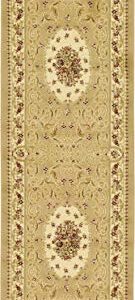 Unique Loom Versailles Collection Traditional Classic Medallion Motif Area Rug (2' 7 x 10' 0 Runner, Tan/ Ivory)