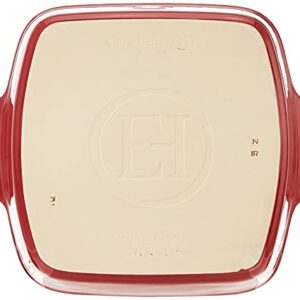 Emile Henry Made In France HR Modern Classics Square Baking Dish 8 x 8" / 2 Qt, Red