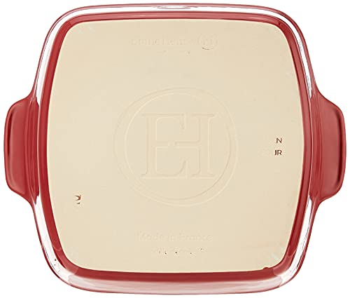 Emile Henry Made In France HR Modern Classics Square Baking Dish 8 x 8" / 2 Qt, Red