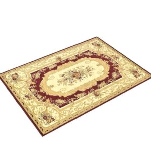 Unique Loom Versailles Collection Traditional Classic Floral Motif Area Rug (7' 0 x 10' 0 Rectangular, Burgundy/ Ivory)