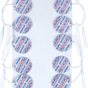 TensCare - 1in Cicrular Reusable Electrodes. Perfect for use with TENS, EMS, Micro Current and IFT. Great for Small Locations Such as Hands and Face. 1 Pack of 10 Electrodes