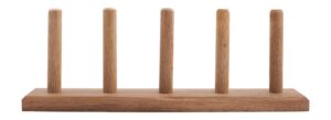 redecker dark oakwood flax yarn holder - holds 5 yarn tubes - ideal for crocheting, embroidery thread and yarn storage organizer, perfect crochet accessory and tool, made in germany