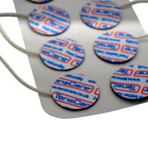 TensCare - 1in Cicrular Reusable Electrodes. Perfect for use with TENS, EMS, Micro Current and IFT. Great for Small Locations Such as Hands and Face. 1 Pack of 10 Electrodes